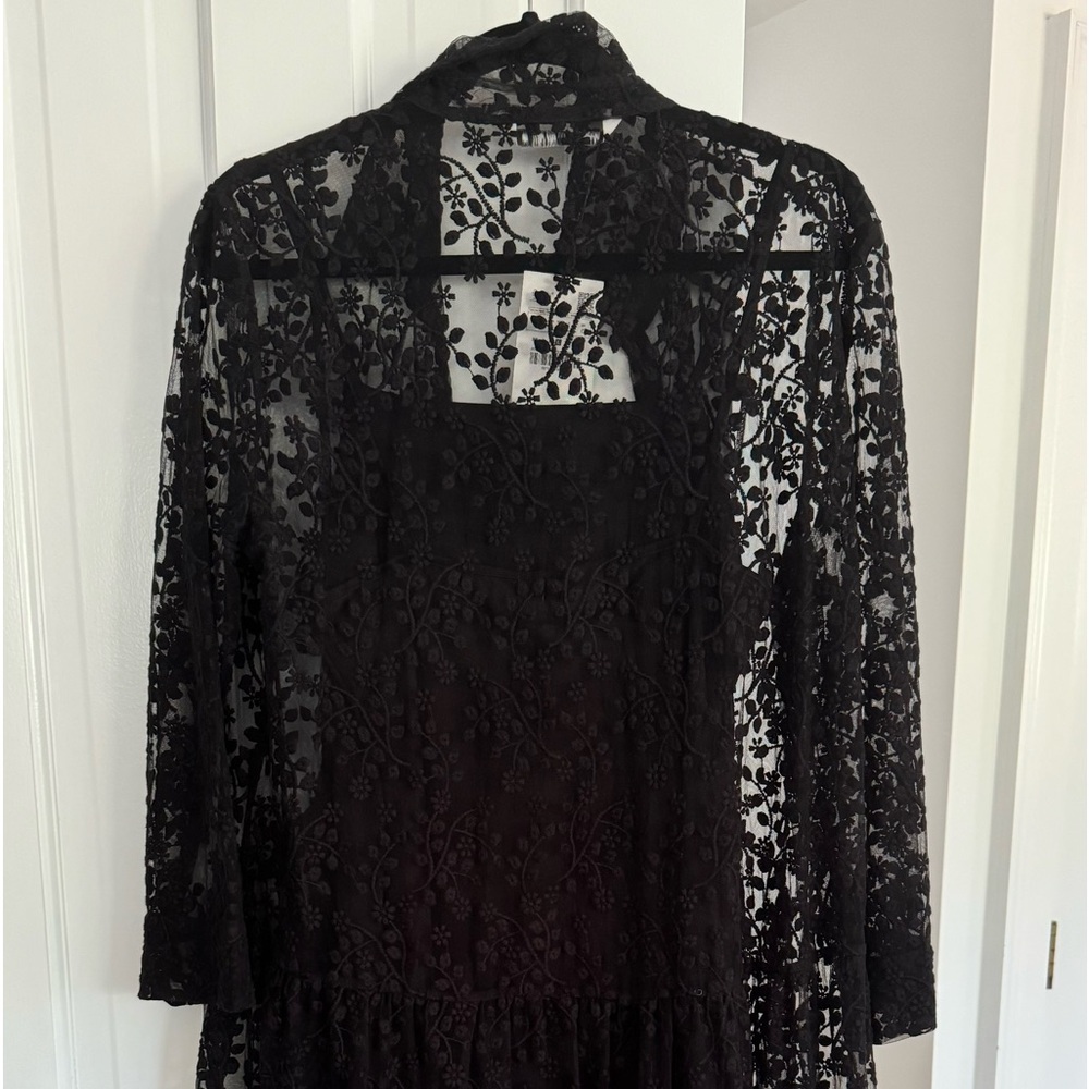 ZARA: NEW ZARA Black Lace Dress – Size Large